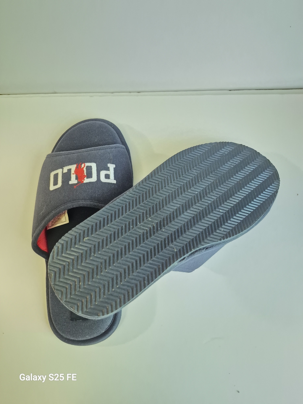 Navy Slide Sandals - Picture 3 of 5